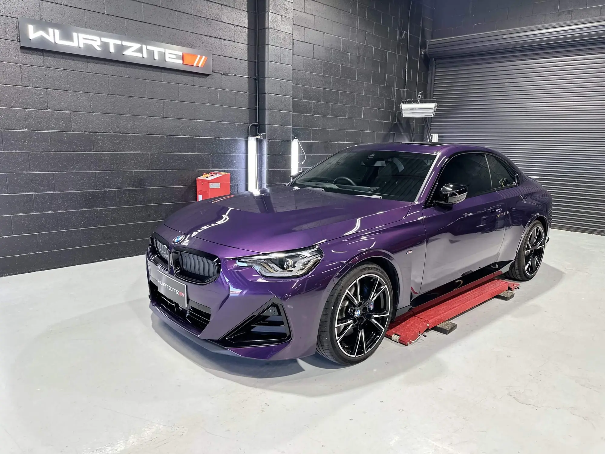 Purple BMW 2 Series in for interior protection at the Ceramicar Adelaide workshop