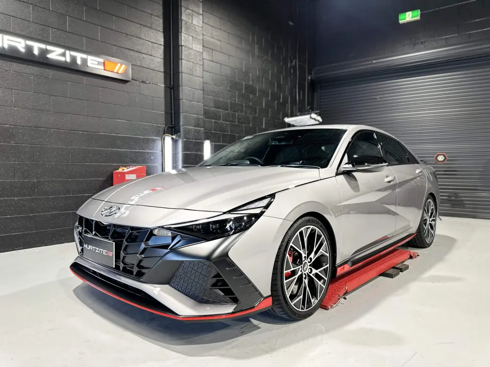 White Hyundai i30 N finished in Wurtzite P85 paint protection at Ceramicar Adelaide