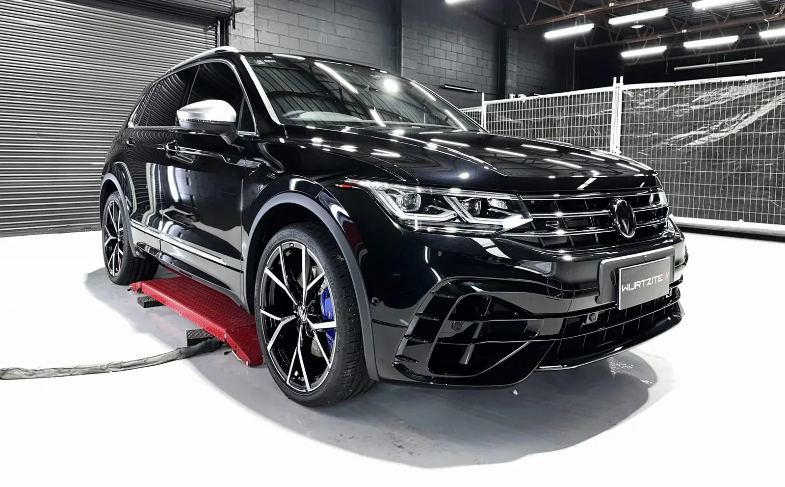 Black Volkswagen Tiguan R detailed and coated in the Ceramicar workshop at Windsor Gardens
